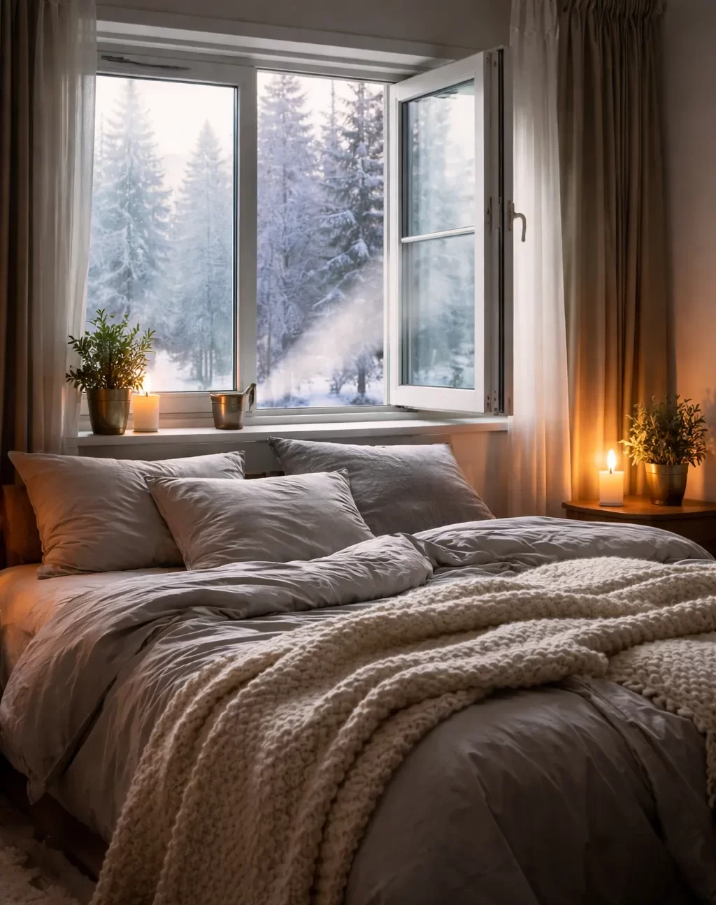 Even luchten voor frisse, droge lucht.