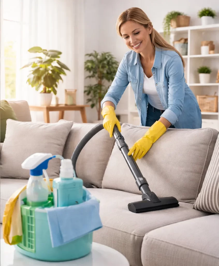 Grondig schoonmaken om stof en allergenen te verminderen.