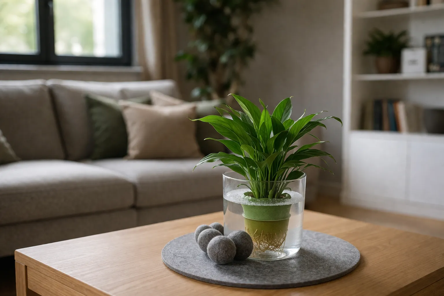 Zachte materialen zoals gordijnen, vloerkleden en kussens helpen echo te dempen.